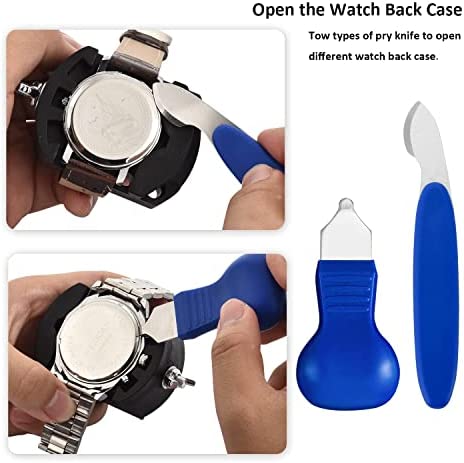 EasyTime Watch Repair Kit- Professional Watch Battery Replacement Tool Kit, Suitable for Watch Back Removal with Watch Back Remover Tools, including Watch Opener, Adjustable case opener