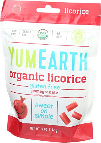 YummyEarth Organics Soft Eating Licorice, Pomegranate, 5 Ounce (00268674)