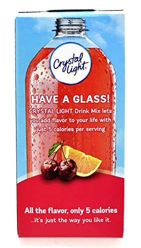 Crystal Light On The Go Fruit Punch Drink Mix, 10-Count Boxes (Pack of 5)