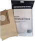 Ovente 4-Pack Premium Disposable Compact Dust Bag Replacement with 99.9% Ultra Filtration, Fit for ST1600 Canister Vacuum Cleaner Model Series Large Size and Easy Storage, Brown ACPST16704