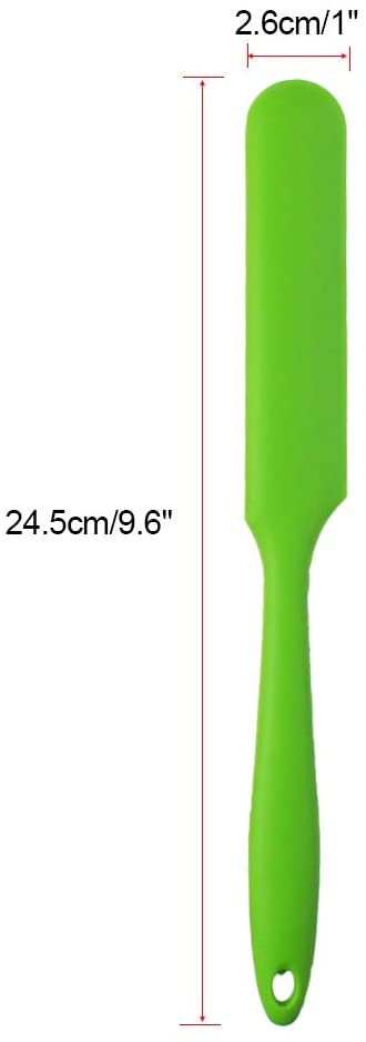4pcs Silicone Spatula Set Heat Resistant Cake Cream Butter Spatulas Mixing Batter Scraper Non-Stick Flexible Baking Cooking Tool 4 Colors (multicolor)
