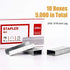 Deli 5,000 Staples, Fits Deli 40 and 60 Sheet Capacity Staplers, 5/16" Leg Length Staples of 50 Sheet Capacity, 24/8, Jam Free Sharp Chisel Point Design, 10 Boxes of 500 Staples