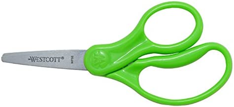 Westcott Scissors For Kids, 5’’ Pointed Safety Scissors, Assorted, 6 Pack (16455)