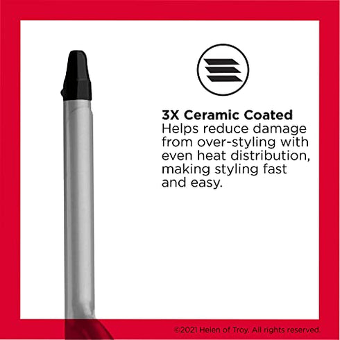 Revlon Perfect Heat Triple Ceramic Curling Iron | For Silky Smooth Spiral Curls (1/2 in)