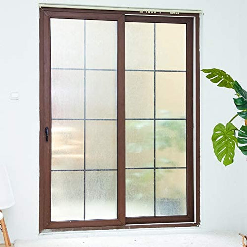 VELIMAX Rain Glass Window Film Privacy Static Window Clings Decorative Glass Sticker for Home Office Removable UV Protection Heat Control 17.7 x 78.7 inches