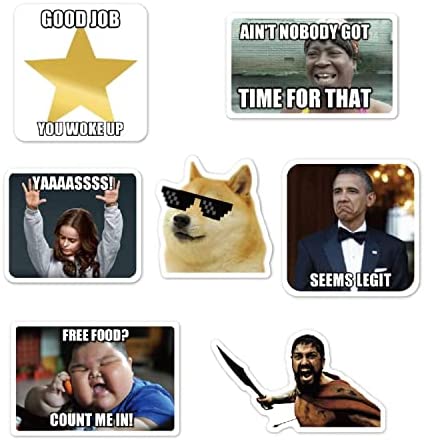 (122 Pcs) Funny Meme Vinyl Stickers Pack, Vine Stickers for Laptop, iPhone, Water Bottles, Computer, and Hydro Flask, DIY Decor for Bumper Wall