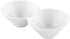 9.1 x 4.9 x 2.3 Inch Double Dip Bowls, 1 Microwave-Safe Condiment Server - 2 Compartments, Microwave-Safe, White Porcelain Dip Tray, Dishwasher-safe, For Snacks, Relish, Condiments, Or Toppings