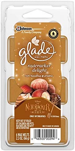 Glade Wax Melts Air Freshener - Holiday Collection 2018 - Nutcracker Delight - Net Wt. 2.3 OZ (66 g) Per Package - Pack of 2 Packages