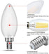 CarryBC Dimmable LED Candelabra Bulb Soft White , 2700k 40W Equivalent E12 Base LED Candle Bulbs, C35 Frosted Glass Torpedo Shape Bullet Top, 360 Degrees Beam Angle, Pack of 6 …