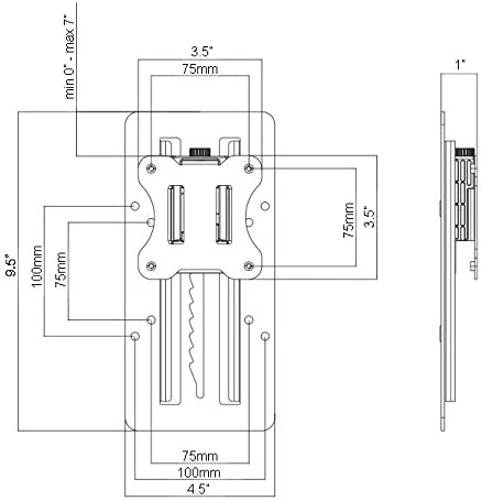VIVO Height Adjustable VESA Adapter for Single 13 to 27 inch Monitor, Accessory Bracket Kit for Individual Screen, Black, Stand-VAD3