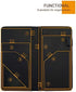 Server Book with Zipper and Magnetic Pocket Waitress Book Waiter Book Wallet Restaurant Waitstaff Organizer Fit Server Apron with Money Pocket 4.7" X 9" (Big Capacity with Magnetic Closure)