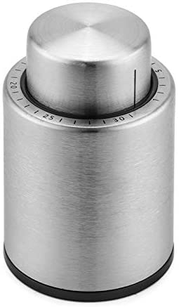 Limx Oasis 2 PACKS of Vacuum Wine Bottle Stoppers,Stainless Steel Wine Vacuum Pump with Silicone Plug, Reusable Wine Preserver with Time Scale,Best Gift Accessories,Oasis S02