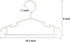 Kids Hangers Baby Hangers Childrens White Plastic Infant Clothes Toddler Junior Hangers 60 Pack