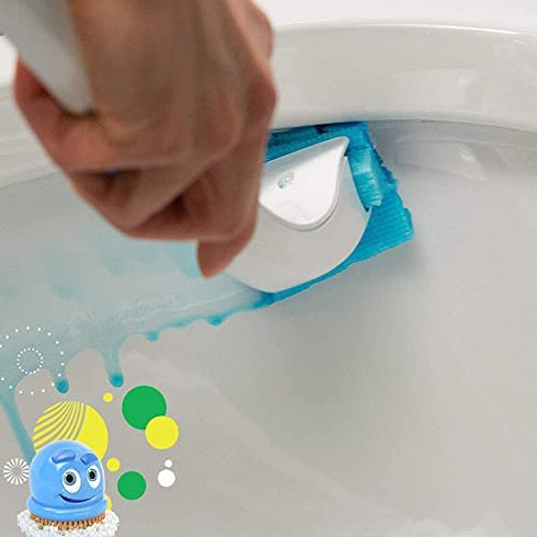 Scrubbing Bubbles Fresh Brush Toilet Cleaning System, Heavy Duty Refills, 8 Brush Pads