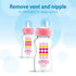 Dr. Brown’s Natural Flow® Anti-Colic Options+™ Wide-Neck Sippy Bottle Starter Kit, 9oz/270mL, with Level 3 Medium-Fast Flow Nipple and 100% Silicone Soft Sippy Spout, Pink, 6m+