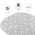Bassinet Sheets Compatible with Mika Micky Bedside Sleeper, (2 Pack), 100% Jersey Knit Cotton Fitted Sheets, Grey Hearts and White Stars Print for Baby