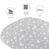 Bassinet Sheets Fit for Most Bedside Sleeper Bassinet & Bedside Crib Mattress, 2 Pack, 100% Jersey Knit Cotton Bassinet & Bedside Sleeper Sheets, Grey Hearts and White Stars Print for Baby