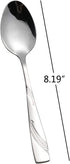 Nicesh 16-Piece Stainless Steel Dinner Spoons, 8.19-Inch