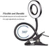 CLOOOUDS 7W Clip on Light, LED Clip On Lamp, USB Reading Book Light, Bed Lamp,Desk lamp, Warm Light and White Light