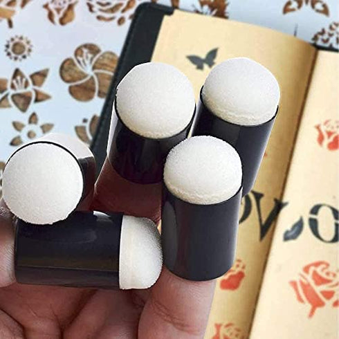 GooMart 20pcs Finger Sponges daubers, Craft Sponge Daubers Set for Painting, Drawing, Ink, Card Making