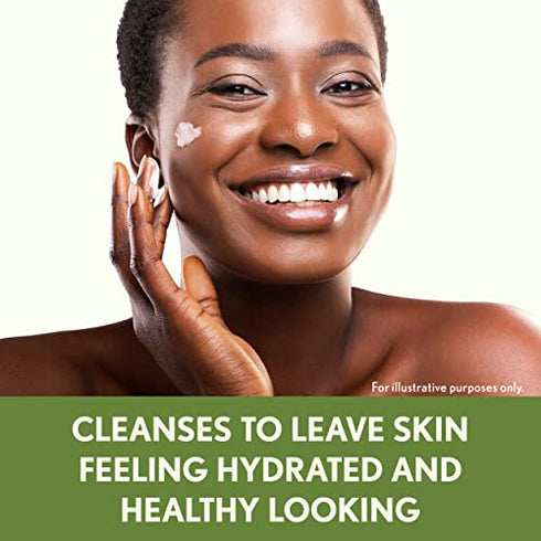 Aveeno Daily Moisturizing Facial Cleanser with Soothing Non-GMO Oat, Hydrating Face Wash for Soft & Supple Skin, Paraben-, Sulfate-, Fragrance-, Dye- & Soap-Free, 12 fl. oz