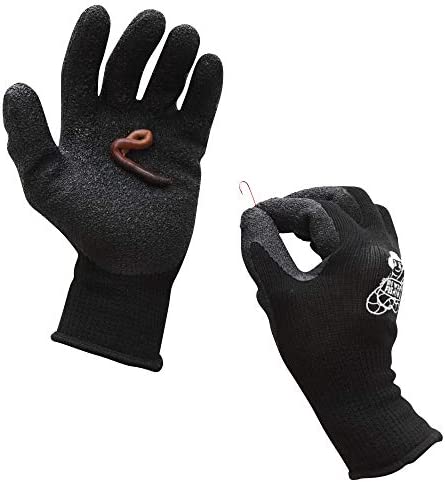 Fishing Gloves – Fish Handling Gloves for Fishing – Textured Grip Palm Fish Cleaning Gloves – Soft Lining Fishing Glove – Fish Fillet Gloves – One Size Fits Most L to XL Fishing Gloves
