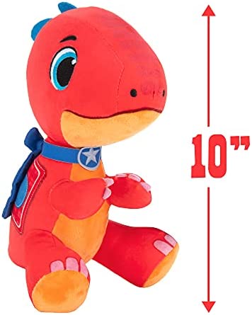 Dino Ranch - Blitz Plush 10” Soft, Cuddly, Blitz Plush, Amazon Exclusive, Toys for Kids Ages 3 and Up - Fun Plush Toys Featuring Your Favorite Dino