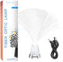 Playlearn Fiber Optic Lamp Color Changing Crystal Base - USB/Battery Powered - 13 Inch - Fiber Optic Centerpiece Sensory Light