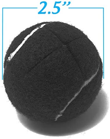 Pre-Cut Walker Glide Balls - 15 Colors & Styles (Black)