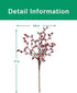 4 Pack Artificial Red Berry Picks - 17 Inch Christmas Frost Red Berries Spray Branches, Christmas Tree Decorations, Winter Holiday Home Decor