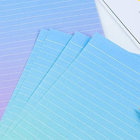 Letter Writing Paper - Lined Stationary Paper and envelope Set - Letter Stationery Set, 32 Sheet Writing Stationery Paper with 16 envelopes+ 1 Sheet Label Seal Sticker,Q383