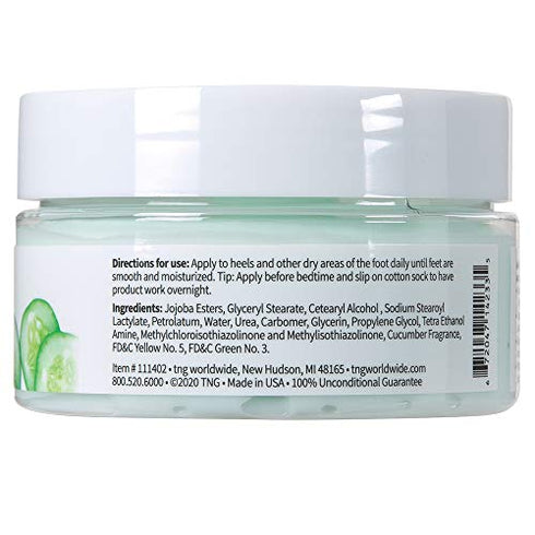 ForPro Cracked Heel Eliminator, Fresh Cucumber Scent, Intensive Repair Treatment for Rough, Dry & Cracked Heels, Reduces Calluses & Skin Build Up, 3.3 oz.