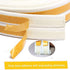 Indoor Weather Stripping,Self Adhesive Foam Window Seal Strip for Doors and Windows Weatherstrip Gap Blocker,7/20-Inch x 6/25-Inch x 8-Feet,(2 Seals Total 16Feet) White