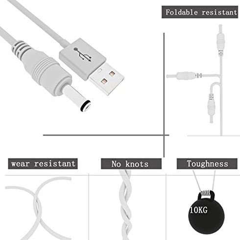 JupsddTH Pedicure Charger cord for Flawless Pedi Charger Finishing Touch flawless pedi Electronic pedicure tool, Charger cord (Only for flawless pedicure Charger)