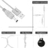 JupsddTH Pedicure Charger cord for Flawless Pedi Charger Finishing Touch flawless pedi Electronic pedicure tool, Charger cord (Only for flawless pedicure Charger)