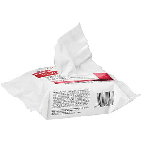 L'Oreal Paris Skincare Revitalift Makeup Removing Wipes with Vitamin E, Face Cleansing Towelettes, Gentle Makeup Remover, Removes Dirt, Sweat and Makeup, 30 Count