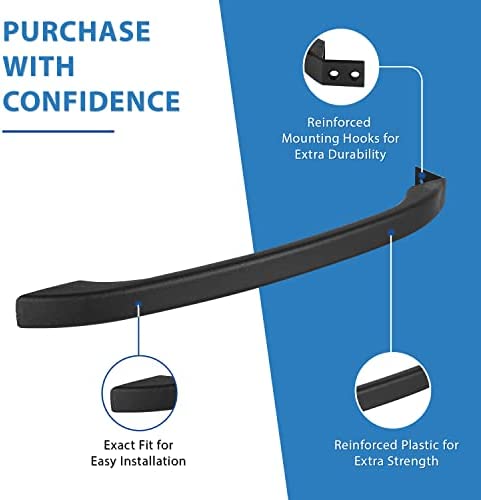 Upgraded Lifetime Appliance 218428121 Door Handle Compatible with Frigidaire Refrigerator (Black)