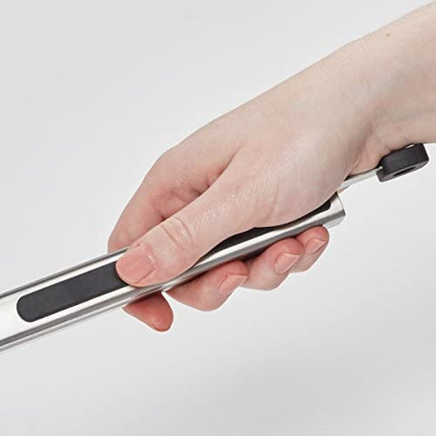 Farberware Professional Stainless Steel and Heat Resistant Nylon Locking Kitchen Tongs with Silicone Tips, 12-Inch