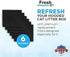 6-Piece Litter Box Filters for Hooded Cat Litter Box – Activated Charcoal Filters Eliminate up to 99% of Litter Box Odors – 6 Inch x 6.5 Inch Trimmable Pads