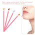 400PCS Disposable Lip Brushes Lip Gloss Applicators Make Up Brush Lipstick Lip Gloss Wands Makeup Applicators Brushes Applicator Tool Makeup Beauty Tool Kits Disposable Lip Brushes Tool Kits Pink