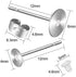 1200 PCS Earring Posts Stainless Steel and Backs with Hypo-allergenic Earring Posts Butterfly and Rubber Bullet Earring Backs for DIY Stud Earring and Jewelry Making