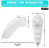 2 Pack Wii Nunchucks Controller, kiwitatá Nunchuk Replacement Video Game Pad Joystick for Wii Wii U Remote Console White