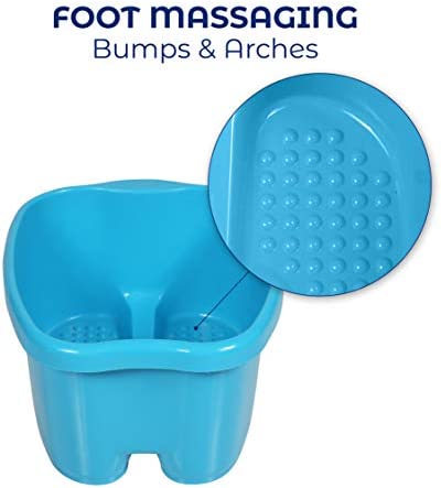 Milliard Extra Large Foot Soak Bath Tub Spa Basin Big Footbath Bucket & Soaker Bowl (FITS UP to A Men's Size 12)