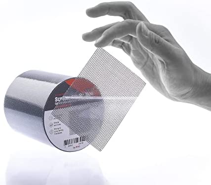 by.RHO Screen Repair Tape, Extra Wide (4in x 15FT), Gray, Adhesive & Waterproof, Fiberglass, fix for Screen Door and Window Screen
