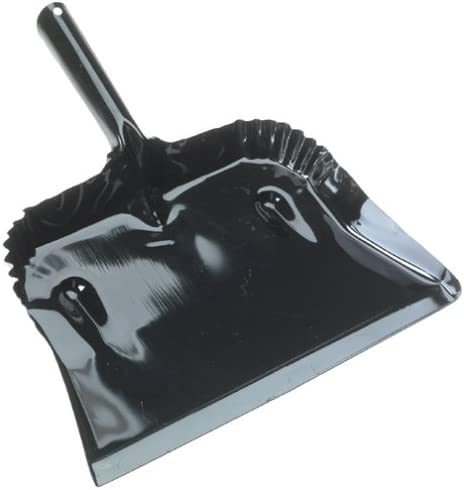 Fulton 182b-20 Steel Dustpan, Black, 7-1/2" X 12-3/4"