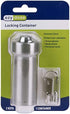 Ezy Dose Pill Box and Medicine, Vitamin Container, Safe for Money & Travel Items, Stainless Steel, 2 Keys with Lock