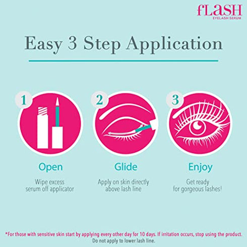 fLASH Eyelash Serum for Longer-Looking Lashes