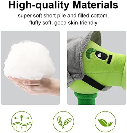 Maikerry 1 PC PVZ Plants Plush Toy ,Stuffed Soft Doll Peashooter Plush Toy ,Great Gift for Halloween & Christmas