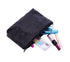 HOYOFO Stylish Makeup Pouch for Women Skull Make up Bag Small Cosmetic Bag for Purse, Black Skull (PU)