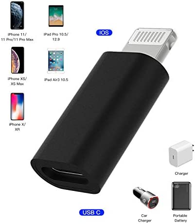 4Pack,USB C Female to Lightning Male Adapter,USB-C to Lightning Adapter,Lightning to USB C,Type C Cable Charger Adaptor for Apple iPhone 12 11 Mini PRO MAX XS XR X SE2 7 8Plus Ipad AIR USBC Charging